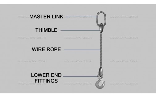 WIRE ROPE SLING SATU KAKI